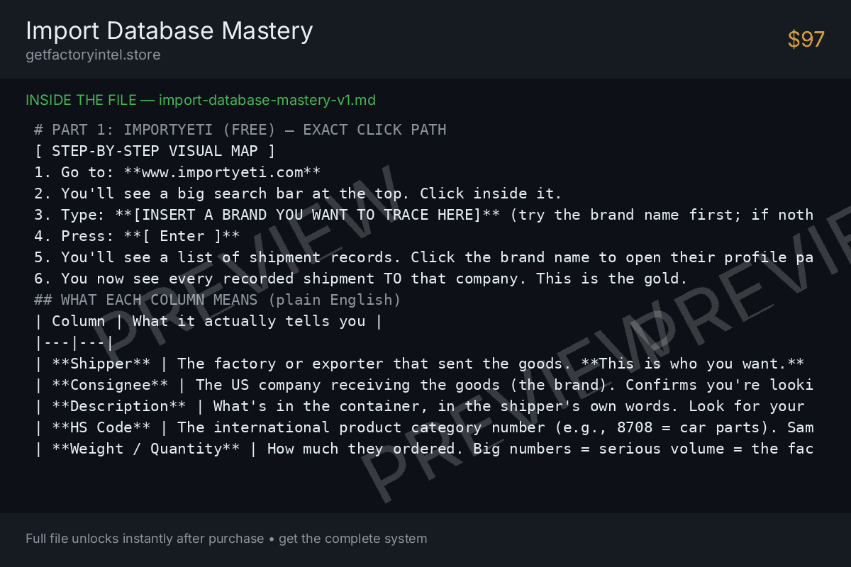 Preview of Import Database Mastery — sample pages